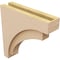 Ekena Millwork 5"W x 20"D x 20"H Thin Rivera Rough Cedar Woodgrain TimberThane Corbel, Primed Tan CORUR05X20X20RIVRCPR - alternate 5